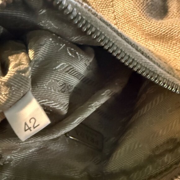 Prada Studded Canapa  Pouch - Picture 11 of 15